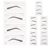 ABOOFAN 6 pièces Kit de Pochoirs Sourcils Jetables pour Maquillage Femme Modèles Variés pour Dessin Précis et Pratique Autocollants Sourcils Confortables et Faciles à Utiliser