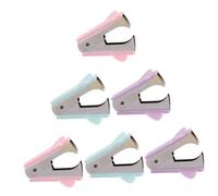 ABOOFAN 6 pièces Lot de Ôte-agrafes Portables Ergonomiques Outil de Retrait Agrafes Léger et Pratique pour Bureau École et Usage Domestique Couleurs Pastel Rose Vert
