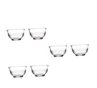 ABOOFAN 6 pièces Lot de Tasses à Thé Verre Borosilicate Haute Résistance Transparentes et Élégantes Accessoires de Thé pour Maison et Bureau