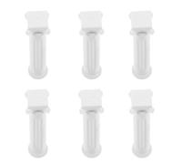 ABOOFAN 6 Pièces Mini Pilier Romain en Abs Soi-même, Décoration Extérieure pour Jardin et Mariage, Design Classique Délicat Stabilité, Colonne Blanche Élégante