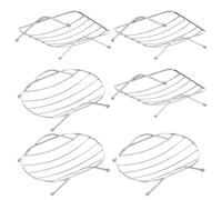 ABOOFAN 6 Pièces Porte-savonnette Égouttoir en Acier Inoxydable Design Élégant pour Usage Domestique et Salle de Bain