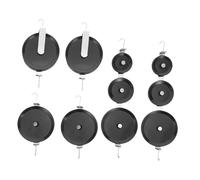 ABOOFAN 6 Pièces Poulies pour Expériences de Physique Système à Double Roue Modulable Kit Pédagogique pour Étudiants et Enseignants Mécanique