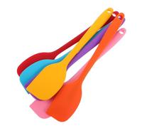 ABOOFAN 6 Pièces Spatule Silicone Patisserie Grattoir à Décoration De Gâteaux Spatule Glacage à Gâteau En Silicone Outil De Cuisson Lisseur a Gateau