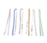 ABOOFAN 6 rouleaux Ruban Adhésif Décoratif Strass Coloré Autocollant Acrylique pour DIY Scrapbooking Cadeaux Crafts