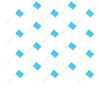 ABOOFAN 60 Pièces Drapeaux de Marquage D'arpenteur 15 Pouces Fil d'acier | Visibilité Améliorée pour Environnements Extérieurs, Coordination, Usage pour Topographie et Signalisation