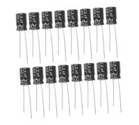 ABOOFAN 60 pièces Lot de Condensateurs Électrolytiques Aluminium Μf pour Usage Industriel Assortiment Fiable Résistant Chaleur et Faible Fuite Kit de Condensateurs Polarisés à Montage