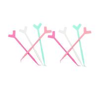 ABOOFAN 60 pièces Lot de Outils Professionnels pour Rehaussement et Greffe de Cils Baguettes Plastique Légères avec Tête Pointue et Plate Kit Complet pour Extension et Couleur Aléatoire