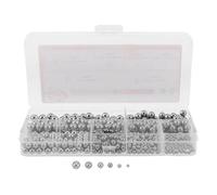 ABOOFAN 620 Pièces Assortiment de Billes en Acier Inoxydable Argenté pour Roulements à Billes, Kit Multifonction pour Assemblages Mécaniques de Précision et Petits Moteurs
