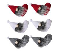 ABOOFAN 6pièces Housse Décorative pour Bouteille De Vin Forme De GNOME Ensemble pour Décoration De Table Festive Décoration De Fête pour Bouteilles De Vin