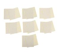 ABOOFAN 7000 Pièces Étiquettes Autocollantes Rondes Design Identification Rapide des Tailles pour Vêtements en Papier Couché Blanc Adaptées aux Marchés et Présentoirs