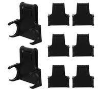 ABOOFAN 8 Pièces Base de Phare pour Casque de Soudage Noir en Plastique 6,3x6x2,8 Cm Fixation sans Vibration pour Éclairage Mains Lors de Sessions de Soudure Prolongées