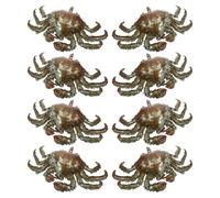 ABOOFAN 8 Pièces Crab Balloons Set Inflatable King Crab Foil Decorations For Birthday Party Realistic Animal Theme Weather-resistant Aluminum Film Balloons For Indoor Outdoor Events