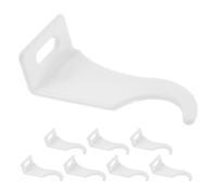 ABOOFAN 8 Pièces Crochets pour Radiateur Ajustables en Acier Plastifié Blanc Supports Suspendre de Vêtements et Serviettes Salle de Bain, Installation Facile