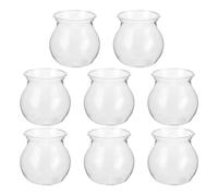 ABOOFAN 8 Pièces de Pots Succulentes en Plastique Incassable, Récipient de Terrarium Transparent Design Créatif, pour Décoration Maison et Présent