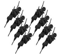 ABOOFAN 8 Pièces Lacets Plats en Coton Ciré Noirs, Résistants à L'eau, 7mm de Large, Longueur, pour Chaussures de Randonnée et Bottes de Travail