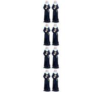 ABOOFAN 8 Pièces Nonne Vierge Statue Mini-Figurine Décor De Table Sculpture Catholique De Marie Figurine De La Nativité De Jésus Bureau Noël Miniature Résine Mère Vierge Marie