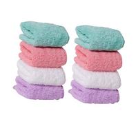 ABOOFAN 8 pièces Serviettes Carrées Absorbantes pour Bébés Lot de Microfibre Lingettes Visage et Bave pour Garçon Fille Hypoallergéniques Lavables et Durables Couleurs Assorties