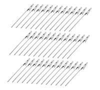 ABOOFAN 80 pièces Support Photo et Cartes Fil Métallique Pinces Alligator Porte-cartes de Visite et Notes pour Bureau et Réunions Maintien Sécurisé et Design Moderne Minimaliste