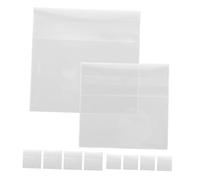 ABOOFAN 80pièces Pochette De Rangement pour Bijoux Protège-Badge Adhésif Porte-Badge Transparent Sac De Rangement pour Épingles Monnaie