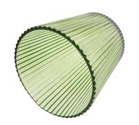 ABOOFAN Abat-Jour en Verre Côtelé Vert Rayé Petit Format D13 X 12 CM Abat-Jour de Remplacement pour Lampe de Bureau à Suspendre ou Lampe de Table Diffuseur de Lumière Doux pour