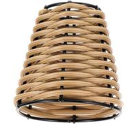 ABOOFAN Abat-jour Panier Lampadaire Couverture De Lampe Suspendue Suspension De Tissage Décor Clip Sur Abat-jour Tissage De Bambou Lustre