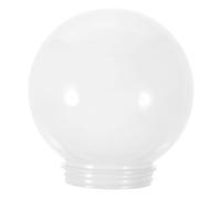 ABOOFAN Abat-jour Trou Filet de 12 Cm Sphérique Blanc en Acrylique Résistant à L'usure Chocs pour Lampe Extérieure, pour Jardin et Patio