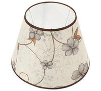 ABOOFAN Abat-Jour Vintage en Tissu Gris à Motif Floral, Abat-Jour pour Lampadaire et Lampe de Table, Adapté pour Maison, Chambre, Hôtel et Couloir