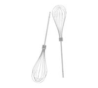 ABOOFAN Accessoires de Batteur à Main en Acier Inoxydable 12 Fils, Design Allongé et Renforcé, Lot de 2 Pièces pour Usage Commercial Cuisine