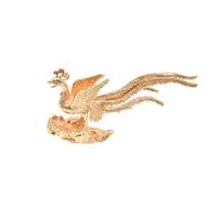 ABOOFAN Accessoires de Coiffure Base Plate Délicate en Laiton Phoenix Vintage pour Festivals et DIY pour Couvre-Chef et Accessoires Cheveux Fille
