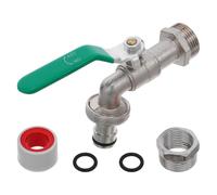 ABOOFAN Adaptateur de Robinet Double en Métal Double Sortie | Contrôle Indépendant des Deux Sorties, Raccord Souple pour Flexible, Limite la Contrainte et L’usure du Filetage