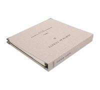 ABOOFAN Album de Collection de Billets Gris Carnet de Rangement Portable pour Tickets Commémoratifs Livret Pratique pour Stockage de Billets de Cinéma Avion Train et Souvenirs