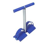 ABOOFAN Appareil D'entraînement Abdominal Barre Stabilisatrice, Pied Intégré et Ressort Élastique, Aide au Redressement Assis pour Musculation à Domicile, Équipement de Fitness Bleu,