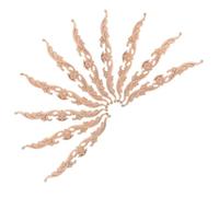 ABOOFAN Appliques Décoratives en Bois Massif Non Peint 10 Pièces 20x2,5x0,8 Cm pour Meubles, Portes et Murs - Ornements Sculptés pour Décoration Intérieure Vintage et Moderne,