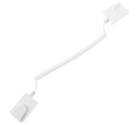 ABOOFAN Attache Télécommande TV Rétractable en Plastique Blanc Anti-Perte Câble Stable, Maison Restaurant, Support Pratique pour Télécommande et Tablette