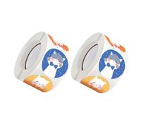 ABOOFAN Autocollants Chats Mignons 2,5 Cm Rouleaux 500 Pcs Autocollants de Scellage Décoratifs pour Emballage Paquet la Cuisine Garçon et Filles et Présents