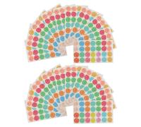 ABOOFAN Autocollants Décoratifs de Renfort pour Trous, 20 Feuilles Rondes Adhésives, pour Réparation de Papier et Utilisation en Papeterie Scolaire