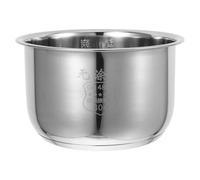 ABOOFAN Autocuiseur intérieur de rechange pour cuiseur à riz électrique 1,6 l en acier inoxydable sans revêtement sûr Nettoyage facile chaleur uniforme