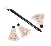 ABOOFAN Balai à Badigeonner Pour Barbecue Brosse à Huile Manche Bois Distribue Liquide Uniformément Usage Multifonction Pour Grillades Et Cuisson