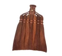 ABOOFAN Balai Tête de Remplacement Fibres de Noix de Tressées Main Balai Traditionnel Fibres de Palmier pour Jardin et Patio Brosse Robuste pour Usage Extérieur