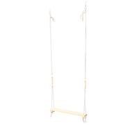 ABOOFAN Balançoire à Oiseaux en Bois Beige pour Perroquets et Poulets, Suspendu pour Exercice L'ennui, pour Perchoirs et Espaces Élevés