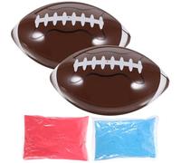 ABOOFAN Ballon de Rugby pour Révélation Poudre Colorée Bleue et Rose 400G Accessoire Fête Shower et Anniversaire Décoration Festive Unique pour Événement Gender Reveal