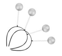 ABOOFAN Bandeau de Costume Spatial Argenté 5pcs Antennes Martiennes en Plastique et Écume, Solide et Polyvalent pour Fêtes D'anniversaire et Événements à Thème Espace