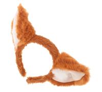 ABOOFAN Bandeau Oreilles Renard Peluche Douce pour Filles Accessoire Animal Mignon pour Cosplay et Fêtes Serre-tête Confortable et Léger pour Déguisement