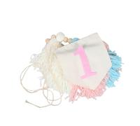 ABOOFAN Bannière Chaise Haute Premier Anniversaire Boho avec Perles et Franges Décoration Unique pour Fête Facile à Installer