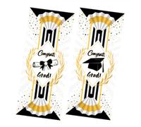 ABOOFAN Bannière de Remise de Diplômes, Rideau de Porte de Remise de Diplômes, Paire, Polyester, Bords Nets, Ne Se Déchire Pas Facilement, pour Décoration de Fête et Couleur Aléatoire