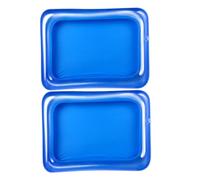 ABOOFAN Bar De Service Gonflable 60cm Support De Bar à Salade Pvc Glacière Flottante Pour Piscine 2 Pièces
