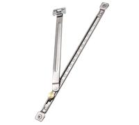 ABOOFAN Barre de Sécurité pour Fenêtre Intérieure en Acier Inoxydable Argenté, Limiteur sans Perçage Verrouillage, Support Télescopique pour Maintien de Fenêtre