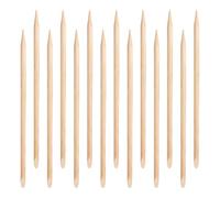 ABOOFAN Bâtonnets à Cuticules en Bois Double Embout Fin et Plat 100pcs Portable et Pratique Surface Polie Lisse pour Manucure Professionnelle et Pédicure