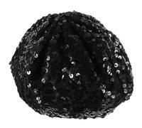 ABOOFAN Béret Français Chapeau Paillettes Béret Chapeau Rosy Brillant Bonnet Scintillant Bonnet Polyester Artiste Chapeau Mode Baser pour Femmes Filles
