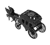 ABOOFAN Boîte à Bonbons Mariage en Plastique Forme Carrosse Royal Noire Boîte à Friandises Décorative Grosse Capacité Coffret Présent pour Anniversaire et Fête